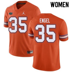 Women Jordan Brand Kyle Engel Orange Florida Gators #35 Football Jerseys