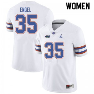 Womens Jordan Brand Kyle Engel White Florida #35 Player Jerseys