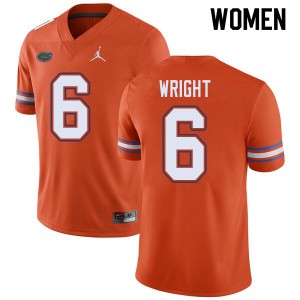 Womens Jordan Brand Nay'Quan Wright Orange Florida #6 High School Jerseys