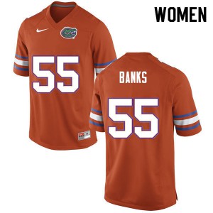 Womens Noah Banks Orange University of Florida #55 High School Jersey