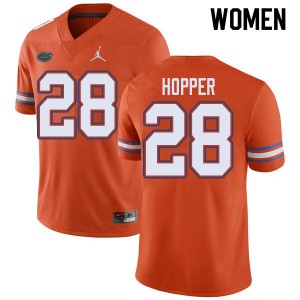 Women's Jordan Brand Ty'Ron Hopper Orange Florida #28 NCAA Jersey