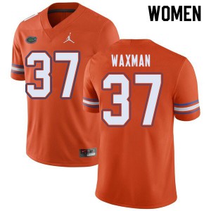 Women's Jordan Brand Tyler Waxman Orange Florida #37 Official Jersey