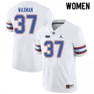 Women Jordan Brand Tyler Waxman White Florida #37 University Jerseys