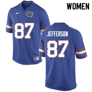 Womens Van Jefferson Blue Florida #87 University Jerseys