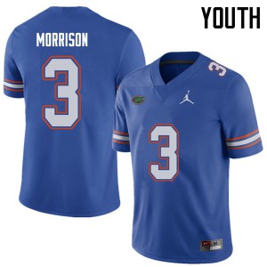 Youth Jordan Brand Antonio Morrison Royal Florida Gators #3 Alumni Jerseys