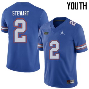 Youth Jordan Brand Brad Stewart Royal Florida #2 Stitched Jerseys