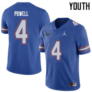 Youth Jordan Brand Brandon Powell Royal Florida #4 Official Jerseys
