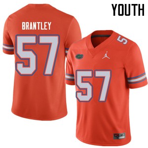 Youth Jordan Brand Caleb Brantley Orange Florida Gators #57 University Jersey