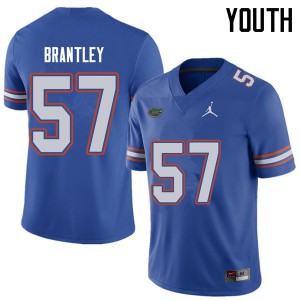 Youth Jordan Brand Caleb Brantley Royal Florida #57 Stitched Jerseys