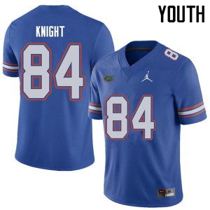 Youth Jordan Brand Camrin Knight Royal University of Florida #84 Football Jerseys
