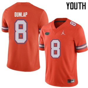 Youth Jordan Brand Carlos Dunlap Orange Florida #8 University Jerseys