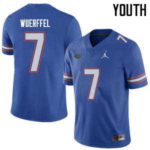 Youth Jordan Brand Danny Wuerffel Royal University of Florida #7 NCAA Jersey