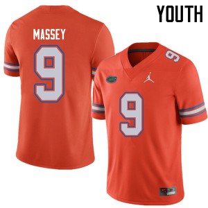 Youth Jordan Brand Dre Massey Orange Florida #9 Player Jerseys