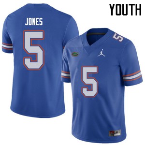 Youth Jordan Brand Emory Jones Royal University of Florida #5 Embroidery Jerseys