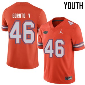 Youth Jordan Brand Harry Gornto V Orange UF #46 NCAA Jersey
