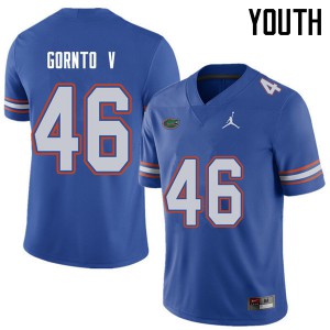 Youth Jordan Brand Harry Gornto V Royal Florida Gators #46 Player Jerseys