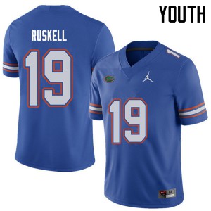 Youth Jordan Brand Jack Ruskell Royal Florida #19 High School Jerseys
