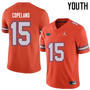 Youth Jordan Brand Jacob Copeland Orange Florida #15 High School Jersey