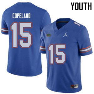 Youth Jordan Brand Jacob Copeland Royal Florida #15 Player Jerseys