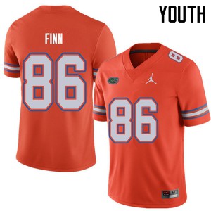 Youth Jordan Brand Jacob Finn Orange Florida #86 NCAA Jersey