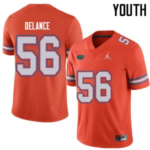 Youth Jordan Brand Jean DeLance Orange Florida #56 Jean Delance University Jersey