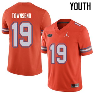 Youth Jordan Brand Johnny Townsend Orange University of Florida #19 Stitch Jersey