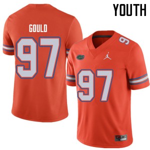 Youth Jordan Brand Jon Gould Orange Florida Gators #97 Football Jersey