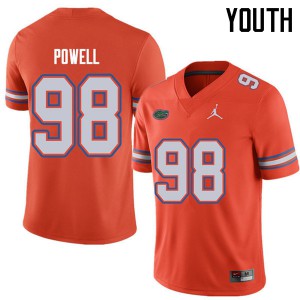 Youth Jordan Brand Jorge Powell Orange Florida #98 Stitched Jerseys