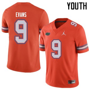 Youth Jordan Brand Josh Evans Orange Florida #9 Stitched Jersey