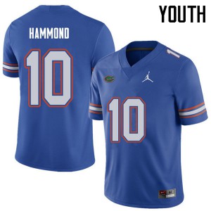 Youth Jordan Brand Josh Hammond Royal University of Florida #10 Football Jersey