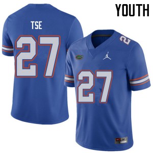 Youth Jordan Brand Joshua Tse Royal Florida Gators #27 NCAA Jerseys