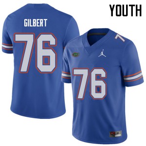 Youth Jordan Brand Marcus Gilbert Royal University of Florida #76 Football Jerseys