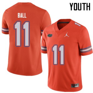Youth Jordan Brand Neiron Ball Orange Florida #11 High School Jerseys