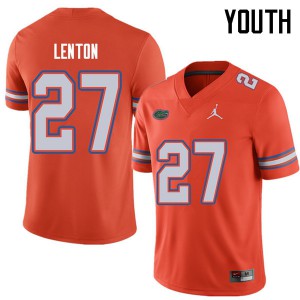 Youth Jordan Brand Quincy Lenton Orange Florida Gators #27 Official Jerseys