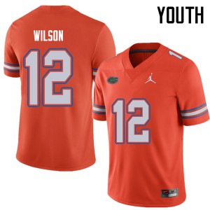 Youth Jordan Brand Quincy Wilson Orange Florida #12 High School Jerseys