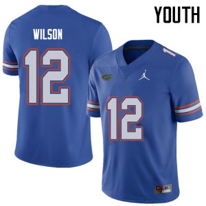 Youth Jordan Brand Quincy Wilson Royal Florida Gators #12 NCAA Jersey