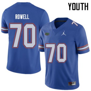 Youth Jordan Brand Tanner Rowell Royal University of Florida #70 High School Jersey