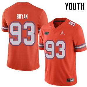 Youth Jordan Brand Taven Bryan Orange UF #93 Official Jerseys