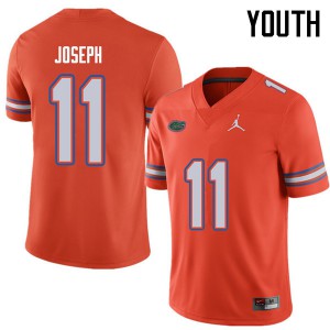 Youth Jordan Brand Vosean Joseph Orange University of Florida #11 Stitched Jerseys