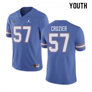 Youth Jordan Brand Coleman Crozier Blue University of Florida #57 Stitched Jerseys