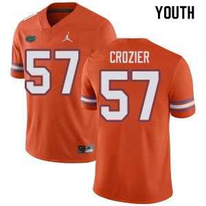 Youth Jordan Brand Coleman Crozier Orange Florida #57 Embroidery Jerseys