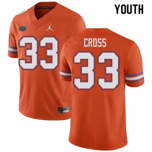 Youth Jordan Brand Daniel Cross Orange Florida #33 Official Jersey