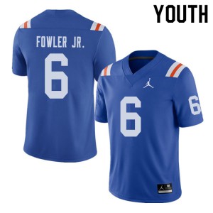 Youth Jordan Brand Dante Fowler Jr. Royal Florida #6 Throwback Alternate Football Jersey