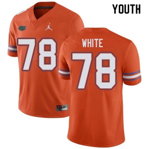 Youth Jordan Brand Ethan White Orange UF #78 High School Jersey