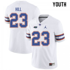 Youth Jordan Brand Jaydon Hill White Florida #23 Official Jersey