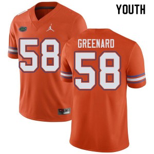 Youth Jordan Brand Jonathan Greenard Orange University of Florida #58 High School Jersey
