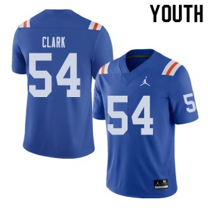 Youth Jordan Brand Khairi Clark Royal Florida #54 Throwback Alternate College Jerseys