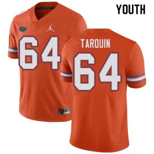 Youth Jordan Brand Michael Tarquin Orange Florida Gators #64 Stitched Jersey