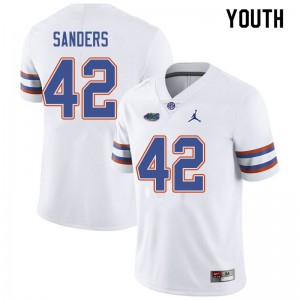 Youth Jordan Brand Umstead Sanders White Florida #42 Alumni Jersey