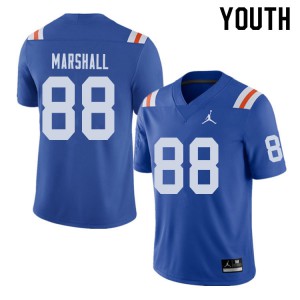 Youth Jordan Brand Wilber Marshall Royal UF #88 Throwback Alternate Stitched Jersey
